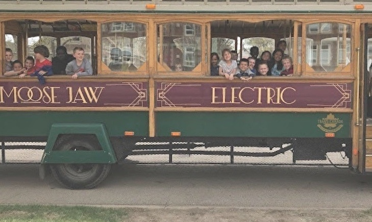 mini trolley on a tour
